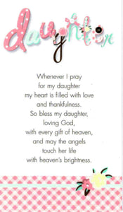 Prayer Card - Daughter