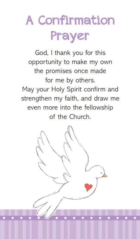 Prayer Card - Confirmation Prayer – Kevin Mayhew