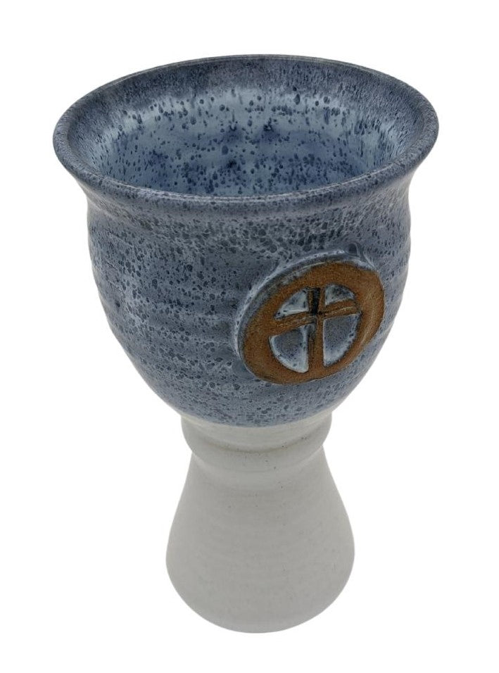 Chalice In Blue Stoneware